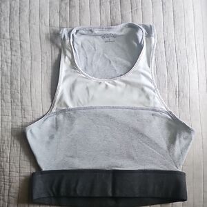 Calvin Klein Gray and Black Women's Sports Bra
